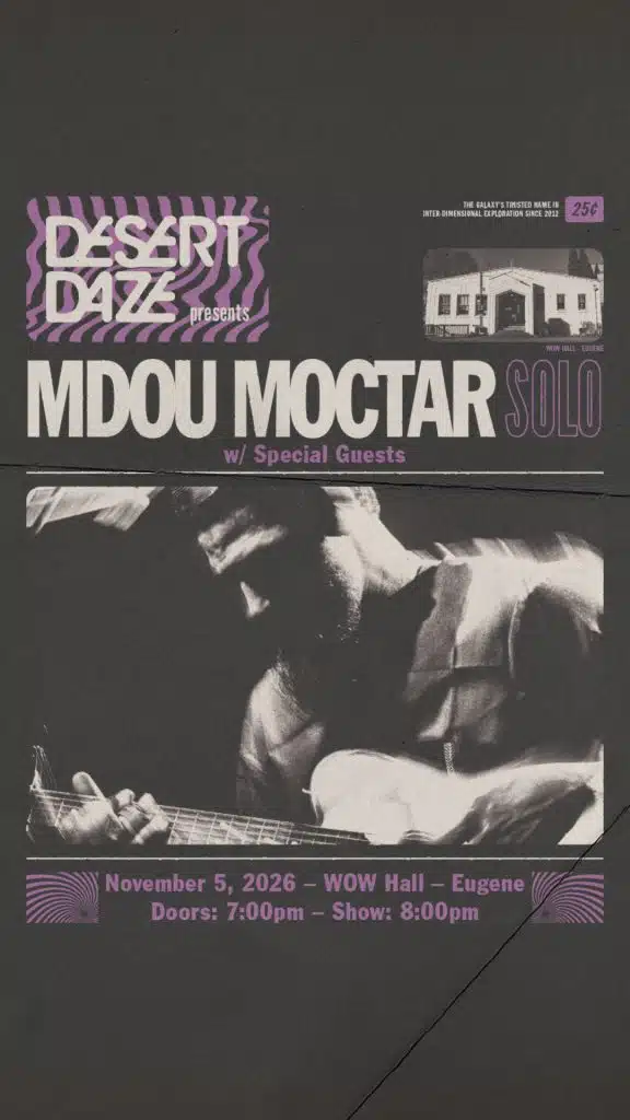 Tour poster for Mdou Moctar