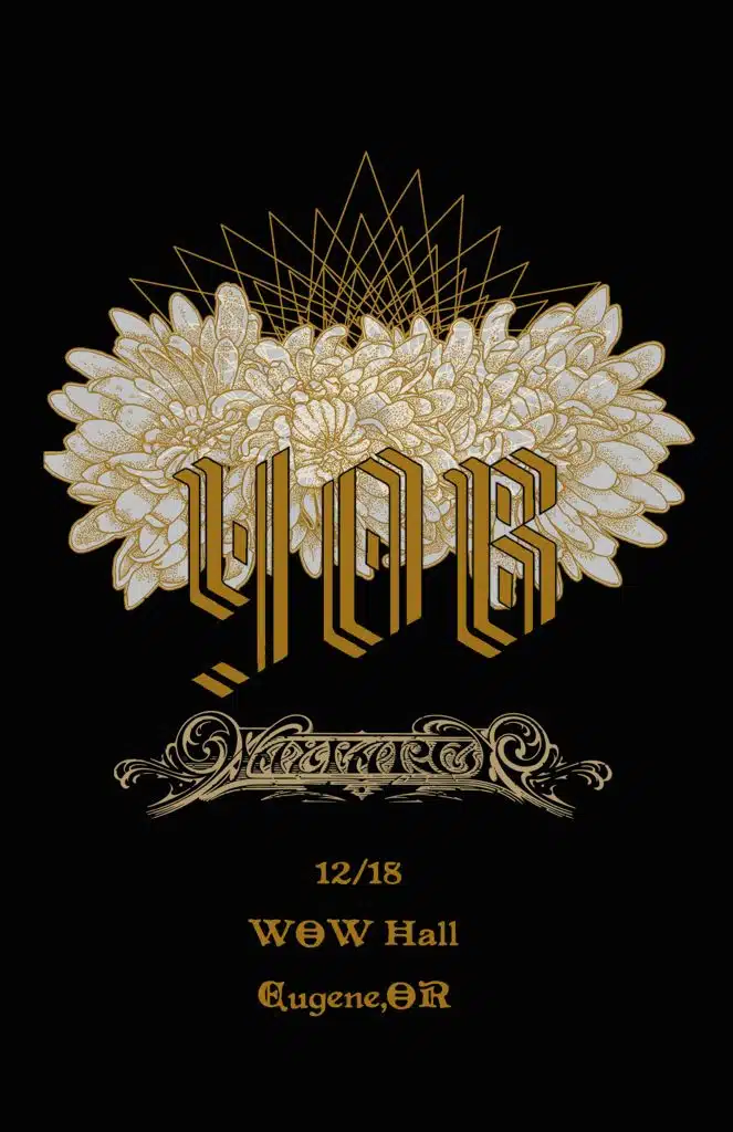 Event poster for YOB at the WOW Hall